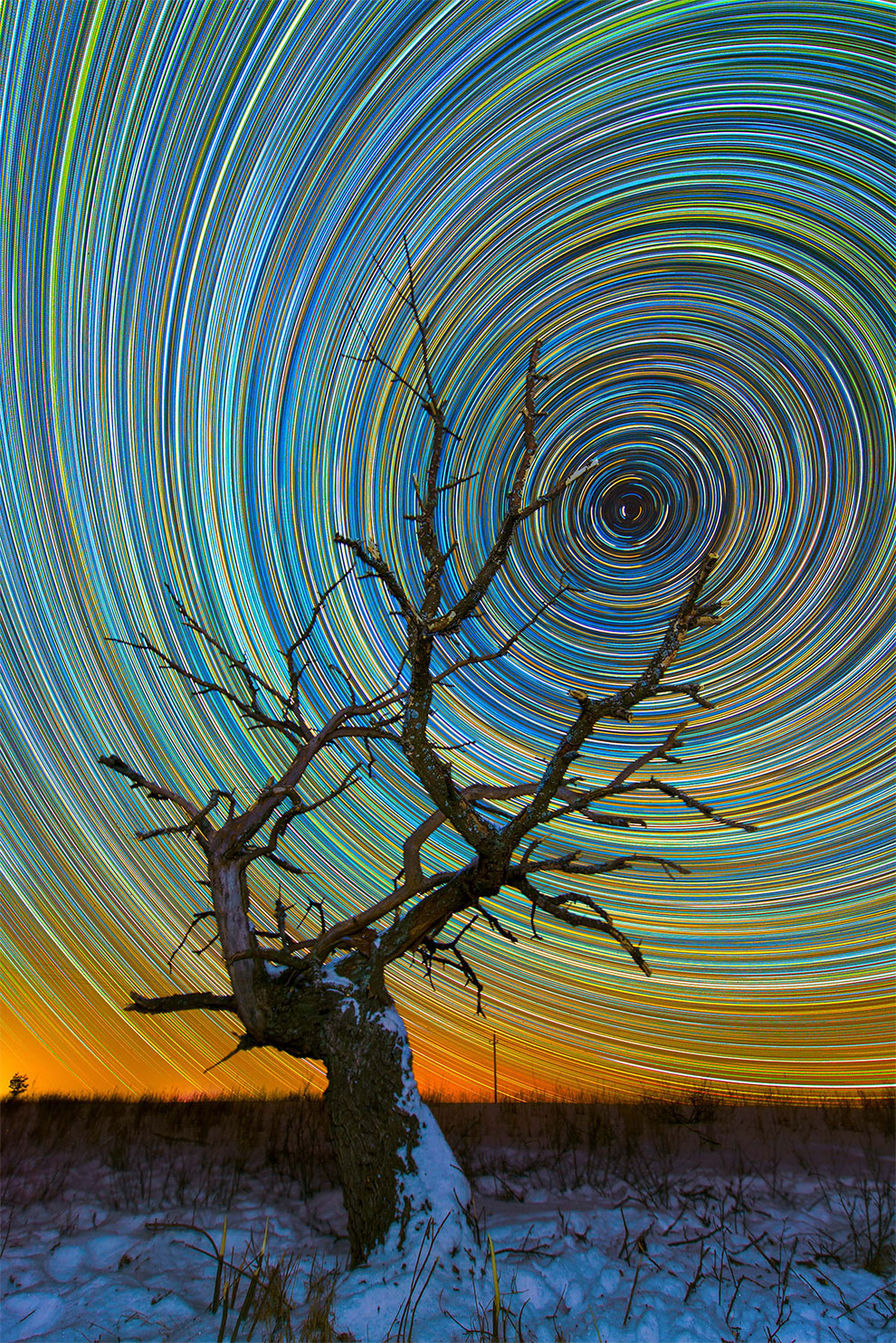 Colorful Star Trails_3