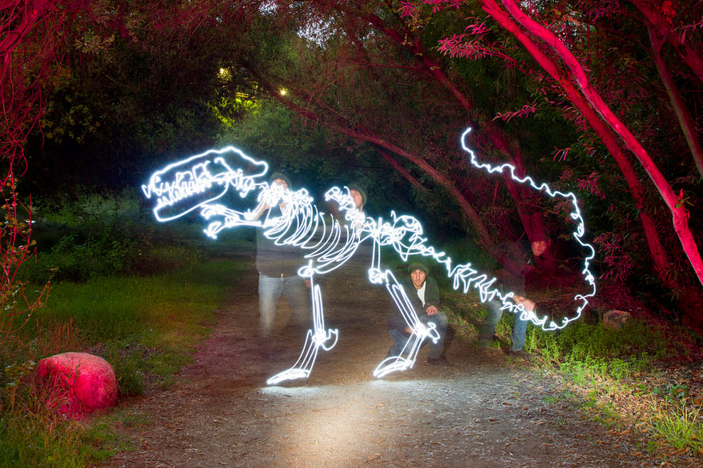 Dinosaur Light Paintings_3
