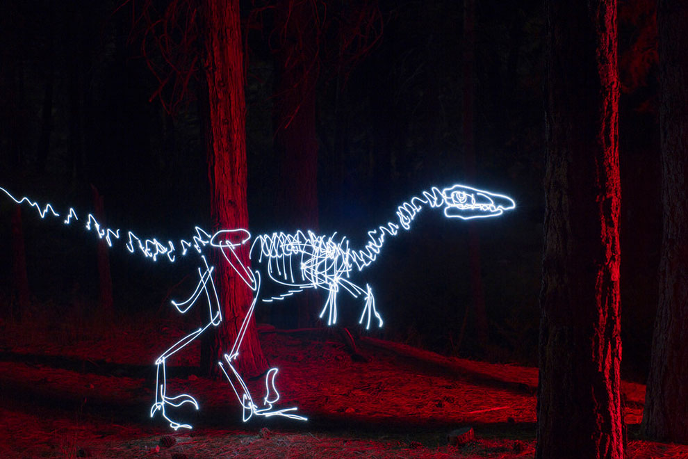 Dinosaur Light Paintings_4