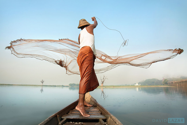 Fishermen Casting Net