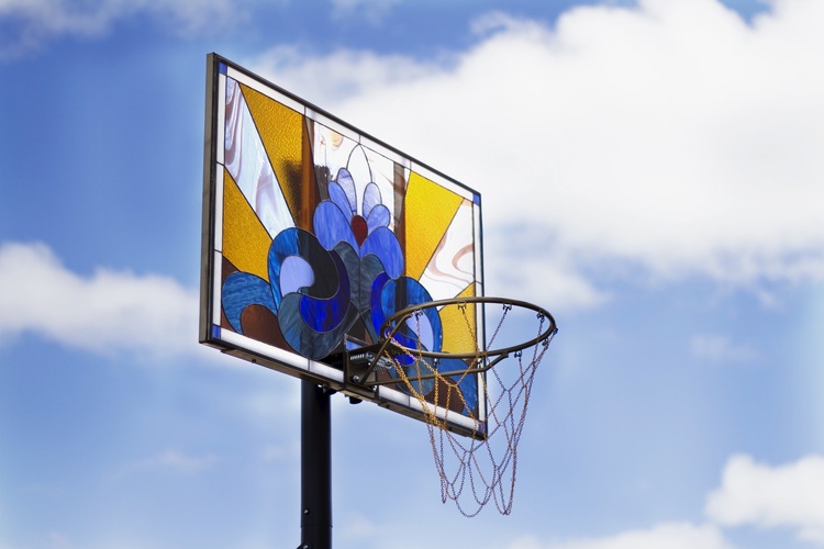 Hand Made Stained Glass Basketball Backboards_6