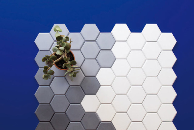 Hexagonal Wall Tiles by Kaza Concrete-0