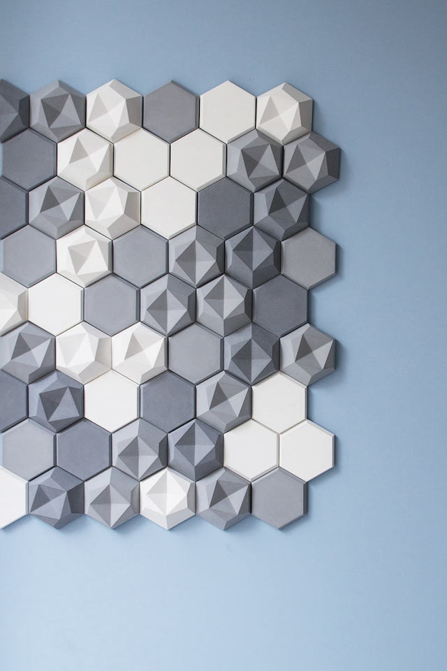 Hexagonal Wall Tiles by Kaza Concrete-1