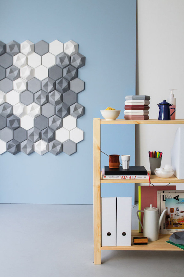 Hexagonal Wall Tiles by Kaza Concrete-3