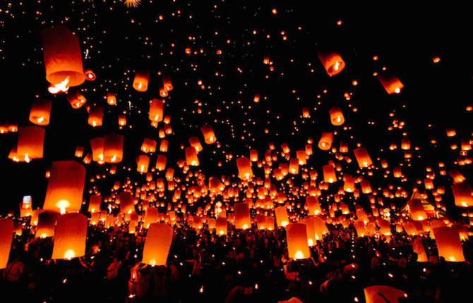 Loi Krathong Festival in Thailand