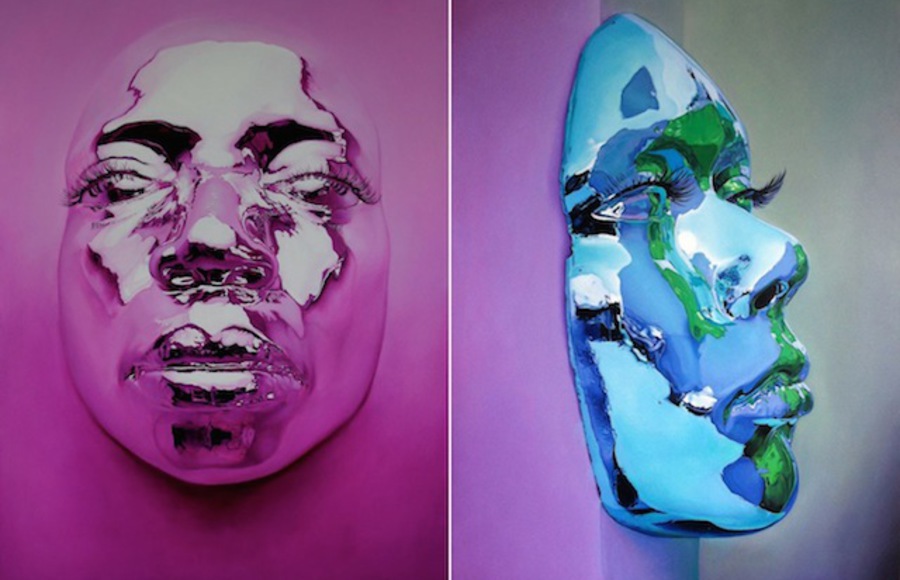 Metallic Mask Paintings