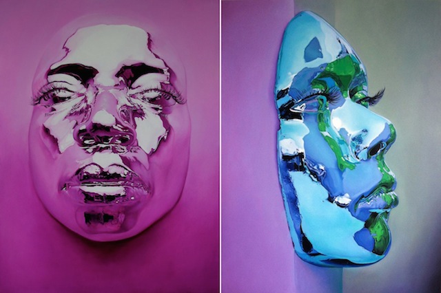 Metallic Mask Paintings