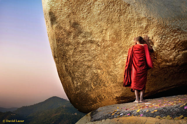 Monk At The Golden Rock