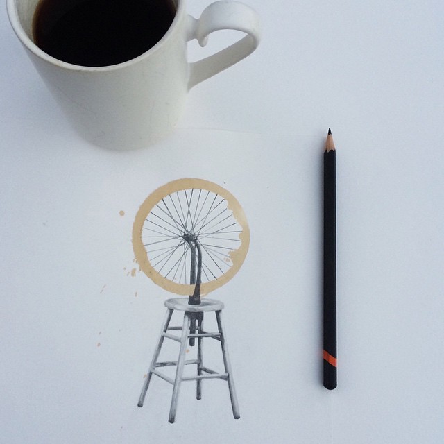 Pencil Drawings and Coffee Marks-11