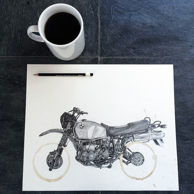 Pencil Drawings and Coffee Marks-1