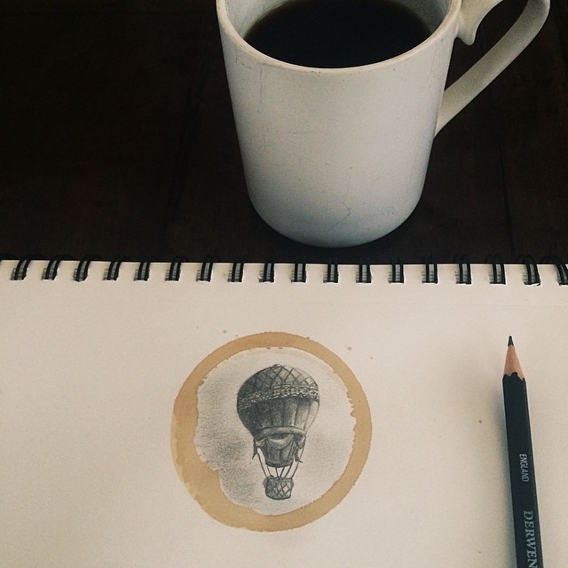 Pencil Drawings and Coffee Marks-7