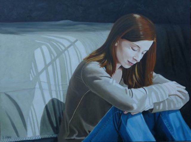 Pensive Women Paintings-6