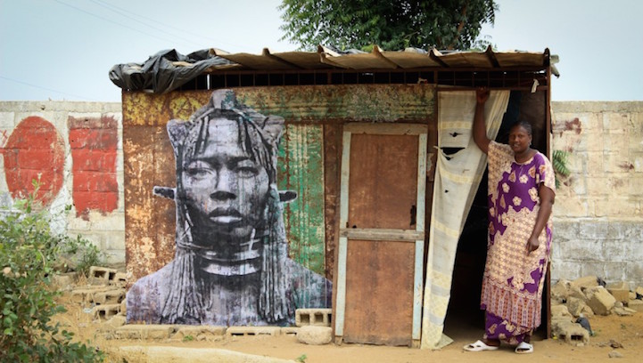 Portraits of African Female Warriors by Street Artist YZ_4