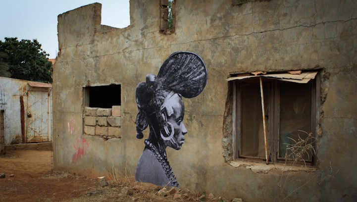 Portraits of African Female Warriors by Street Artist YZ_8