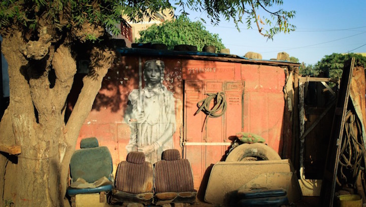 Portraits of African Female Warriors by Street Artist YZ_9