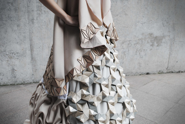 Sculptural Geometric Dress-0