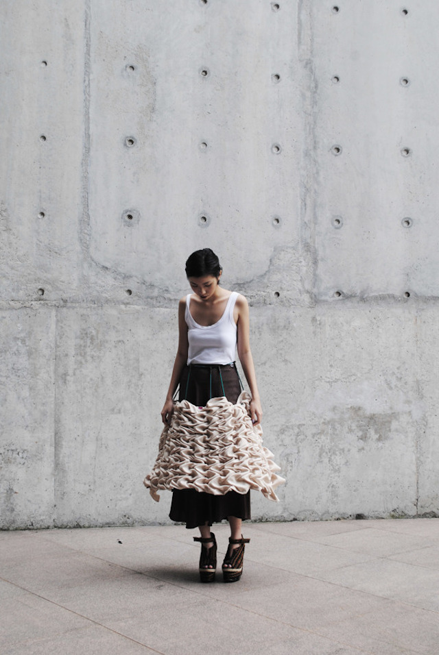 Sculptural Geometric Dress-2