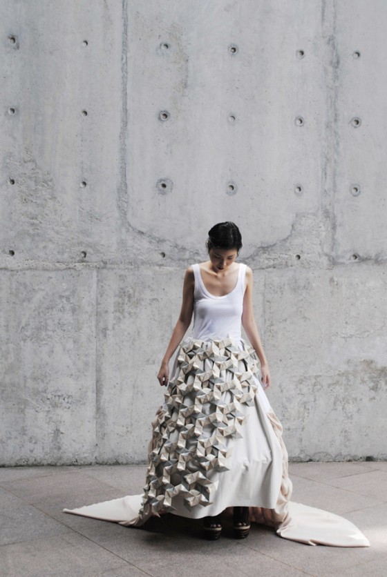 Sculptural Geometric Dress Media