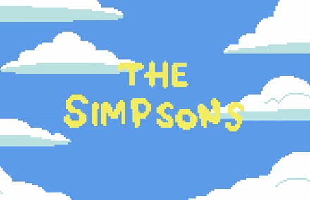 The Simpsons Opening in Pixel Art