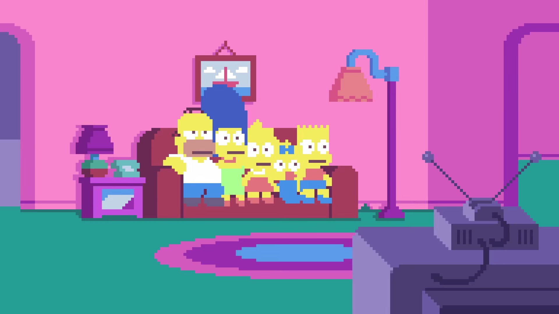 Simpsons Opening in Pixel Art_8