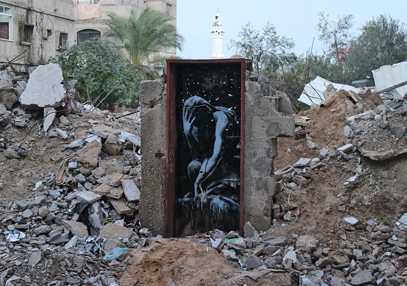 Street Art Pieces by Banksy in Gaza_3