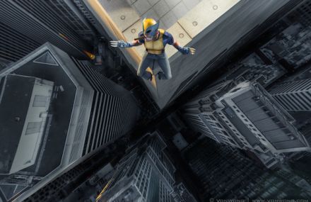 Superheroes On Skyscrapers