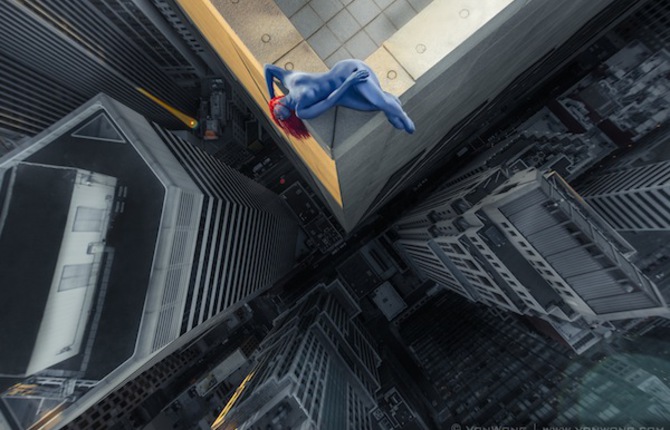 Superheroes On Skyscrapers