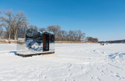 Warming Huts On Frozen Rivers