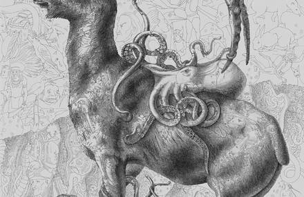 Illustration Made Of Hundreds Of Illustrations