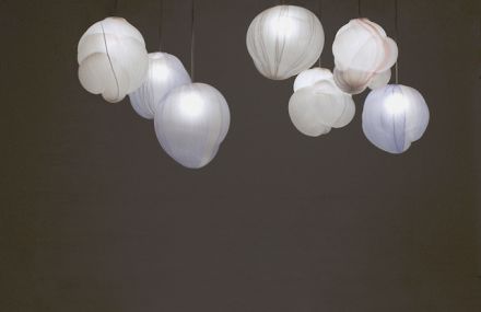 Suspended Clouds Lamps in Glass