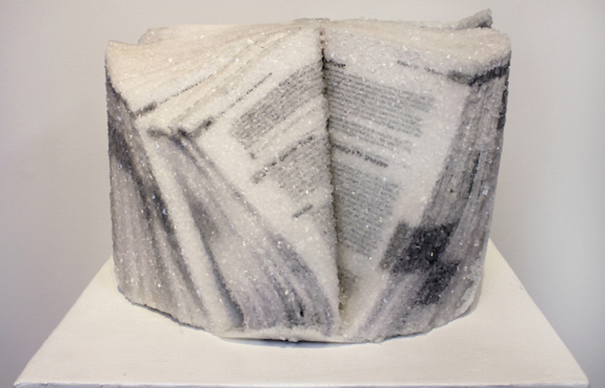 Cristallized Books Sculptures