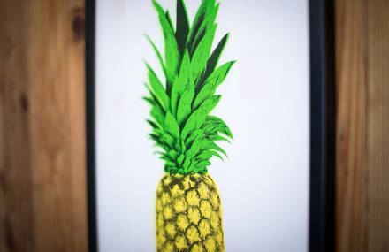 Funny and unique pineapple paintings by artist Rainer Taepper
