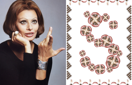 Typography made out of celebrity portraits