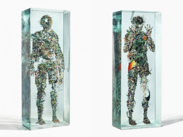 z-3D Collages Encased in Layers of Glass by Dustin Yellin