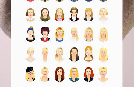 Pop culture portrait by Marc Lafon