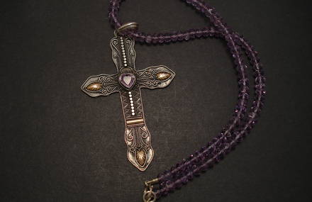 Decorative crosses on the edge of glory