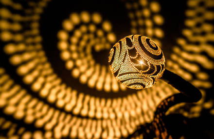 Handcrafted Lamps Create Mesmerising Light Patterns