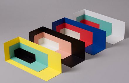 Colourful Three Sided Shelves