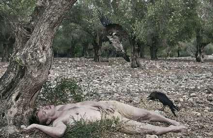 Mythical Scenes Between Humans and Birds