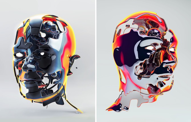 Metallic Faces by Anthony Gargasz