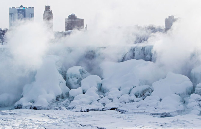 Niagara Falls Transformed Into Icy Spectacle