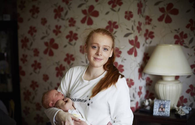 Portraits of Mothers with Their One Day Old Babies