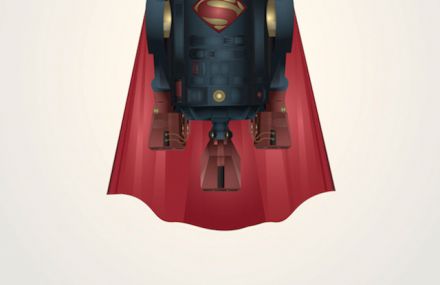 R2-D2 Star Wars Mashups with Superheroes Characters