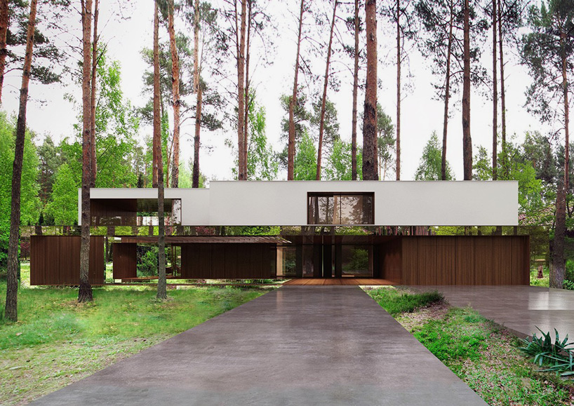 Reflective Home with Mirrored Facades_1