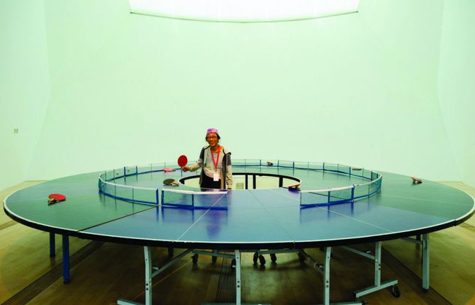 Round Ping Pong Table
