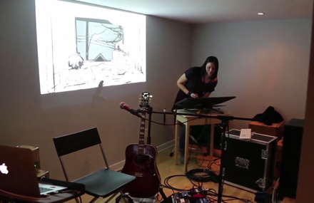 DARAN : Une performance live entre musique et dessins animés sur vidéo