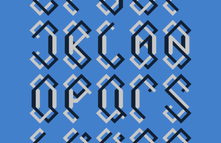 Isometric alphabet by Max Jst