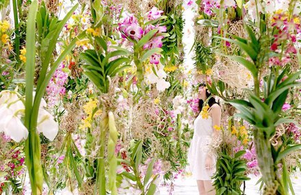 Floating Flowers Garden in Tokyo