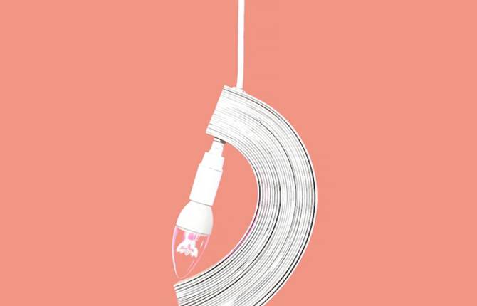 Circular Wood Layers Lamp