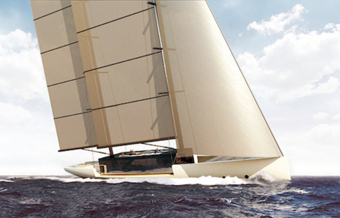 Luxury Glass Sailing Yacht